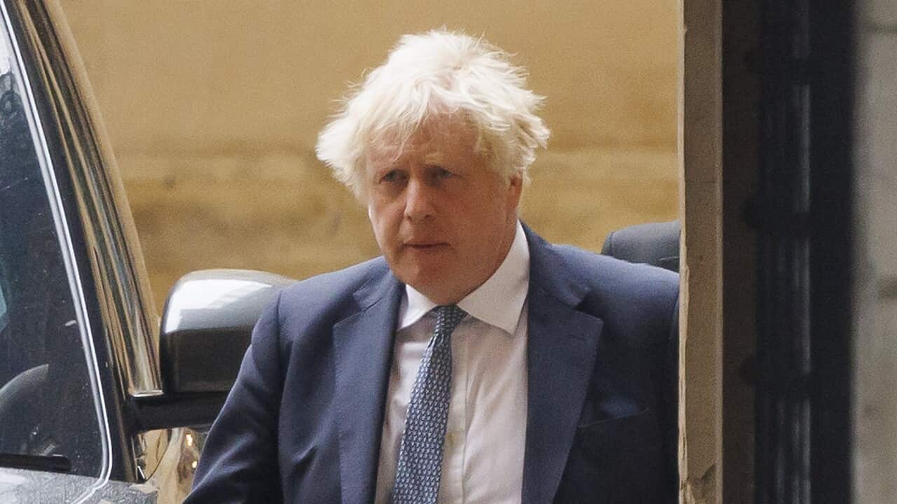 British PM Boris Johnson arrives at Parliament (AAP).jpg