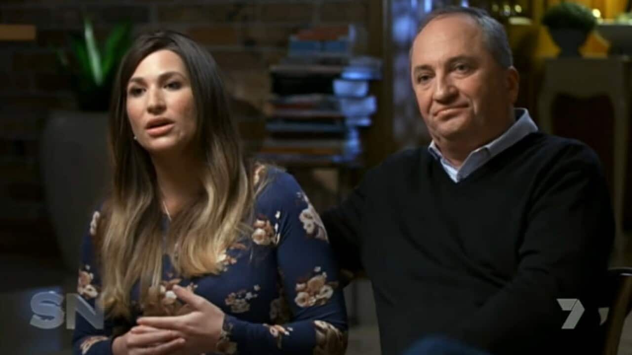 Vikki Campion and Barnaby Joyce.