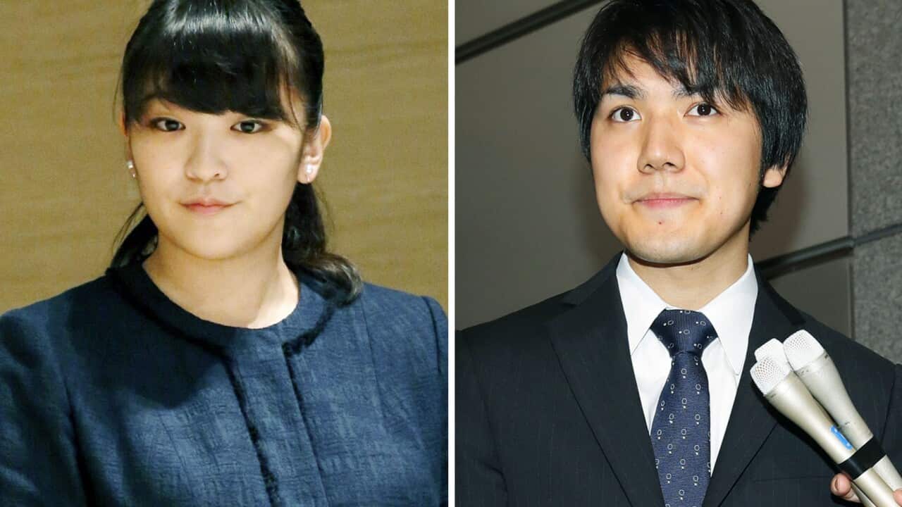 Japan's Princess Mako, the first grandchild of Emperor Akihito, and her boyfriend and soon-to-be fiance Kei Komuro.