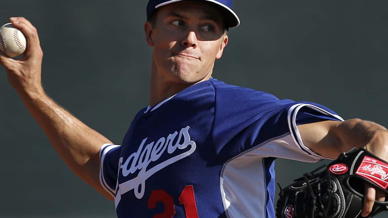 LA Dodgers pitcher Zack Greinke