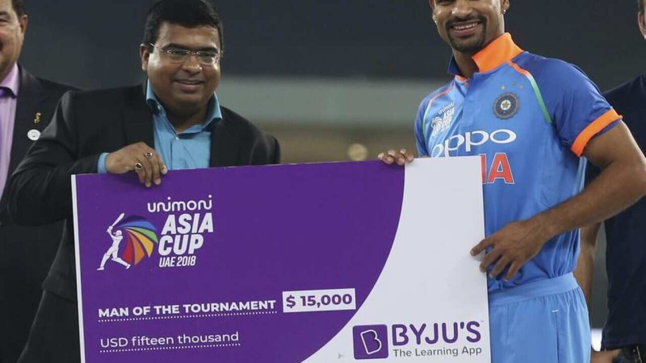Indian cricketer Shikhar Dhawan