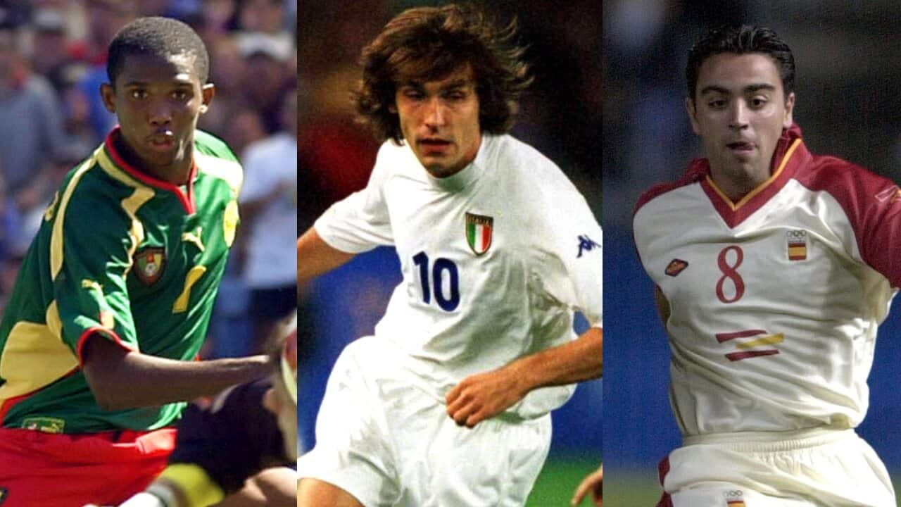 Samuel Eto'o, Andrea Pirlo, Xavi