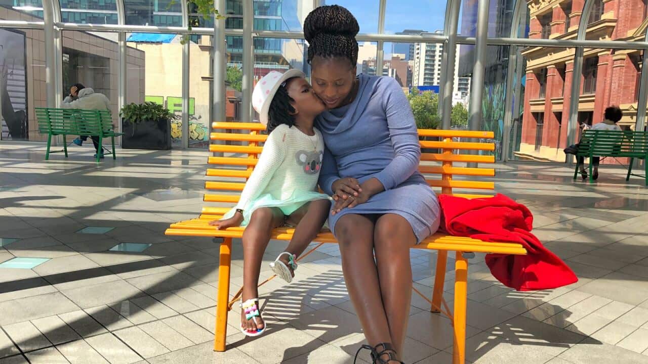 A mother and her daughter