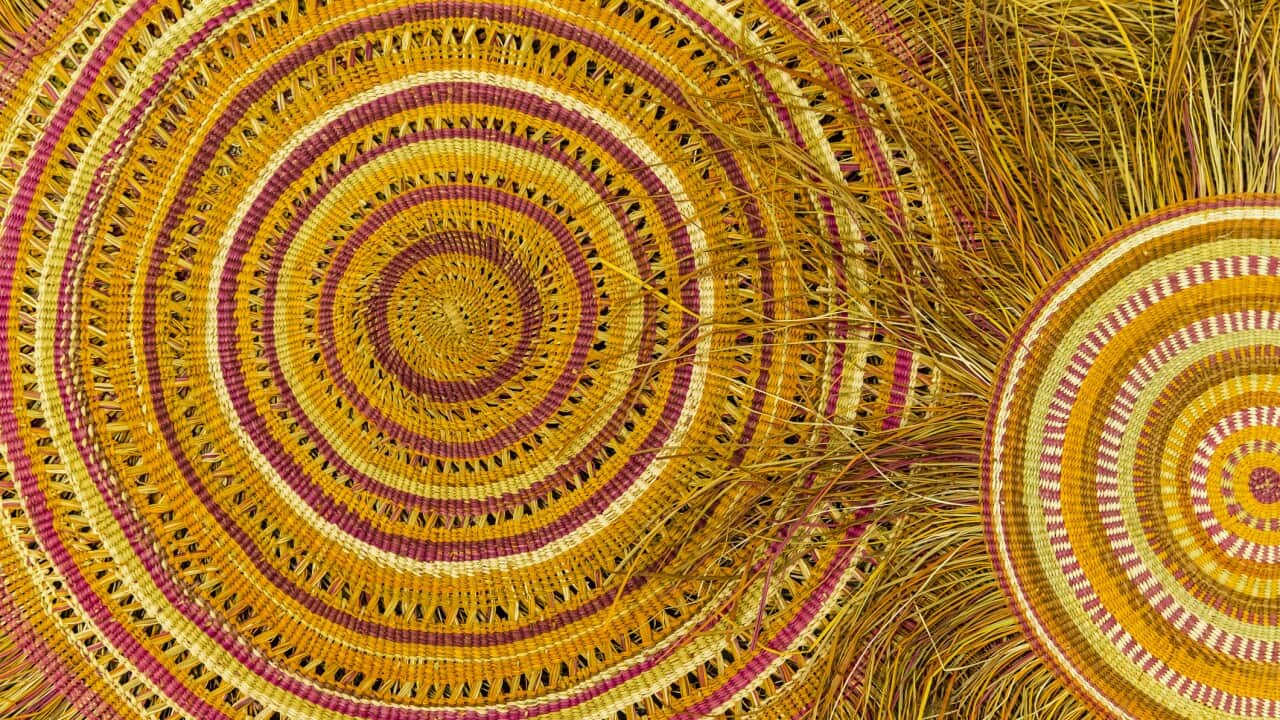 Australia Explained: First Nations weaving - pandanus palm fibre mats