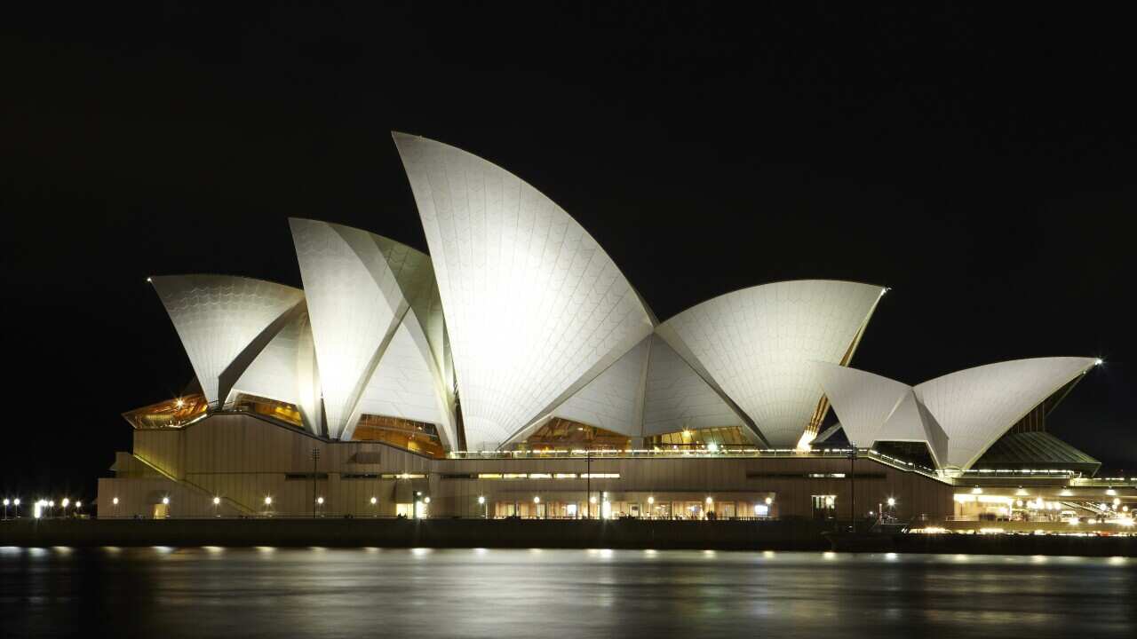 Sydney Opera house at night