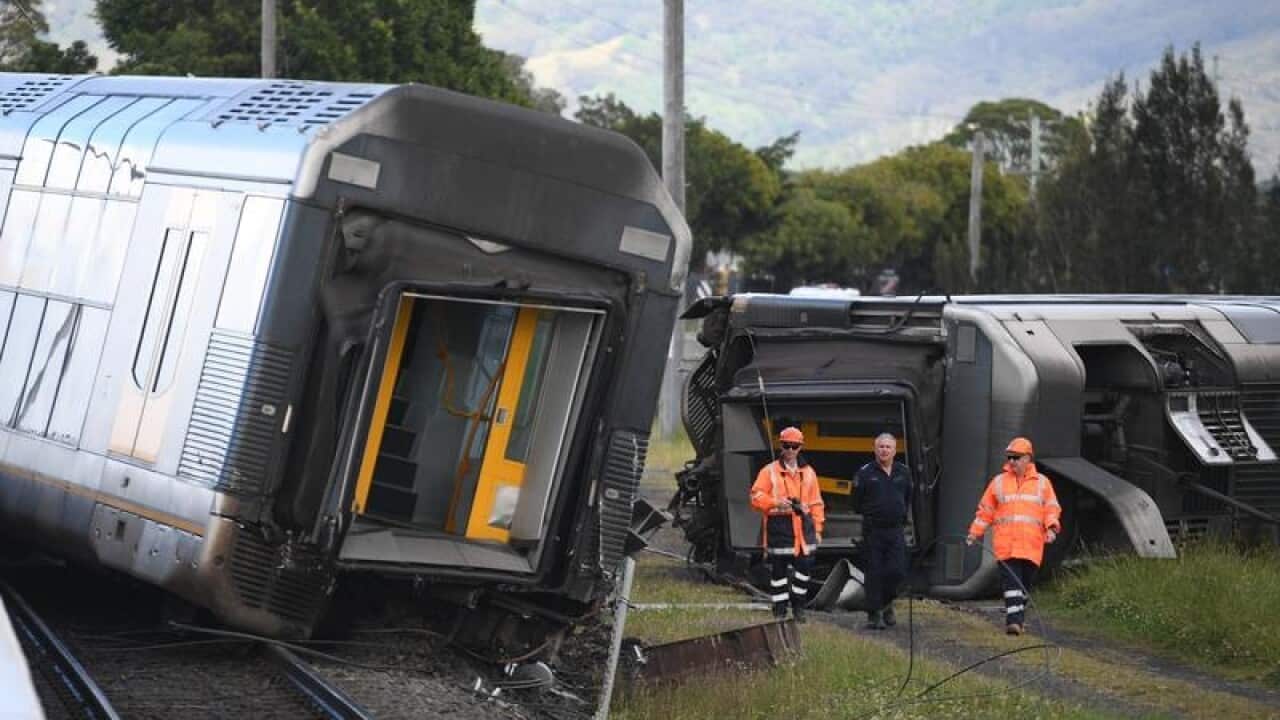 TRAIN DERAILMENT WOLLONGONG