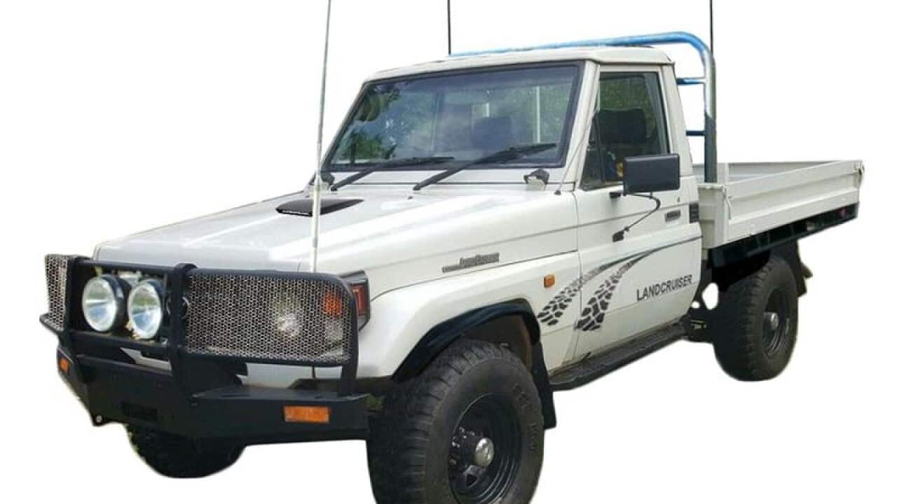 A ute similar to one spotted near a murder scene in Broome in 2010.