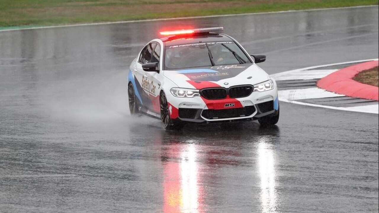 A safety car at England's Silverstone circuit