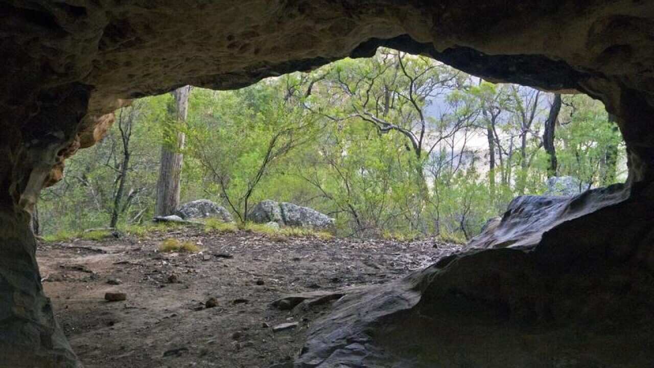 a cave containing aboriginal artifacts