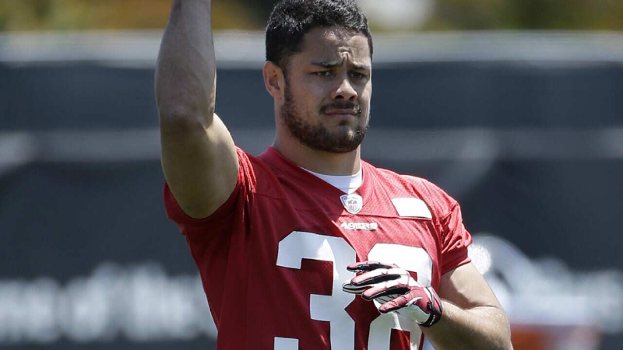 San Francisco 49ers running back Jarryd Hayne.