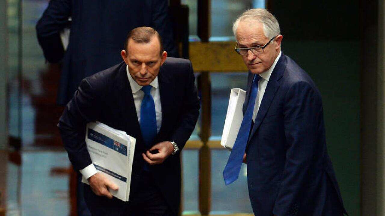 PM Turnbull and former PM Abbott