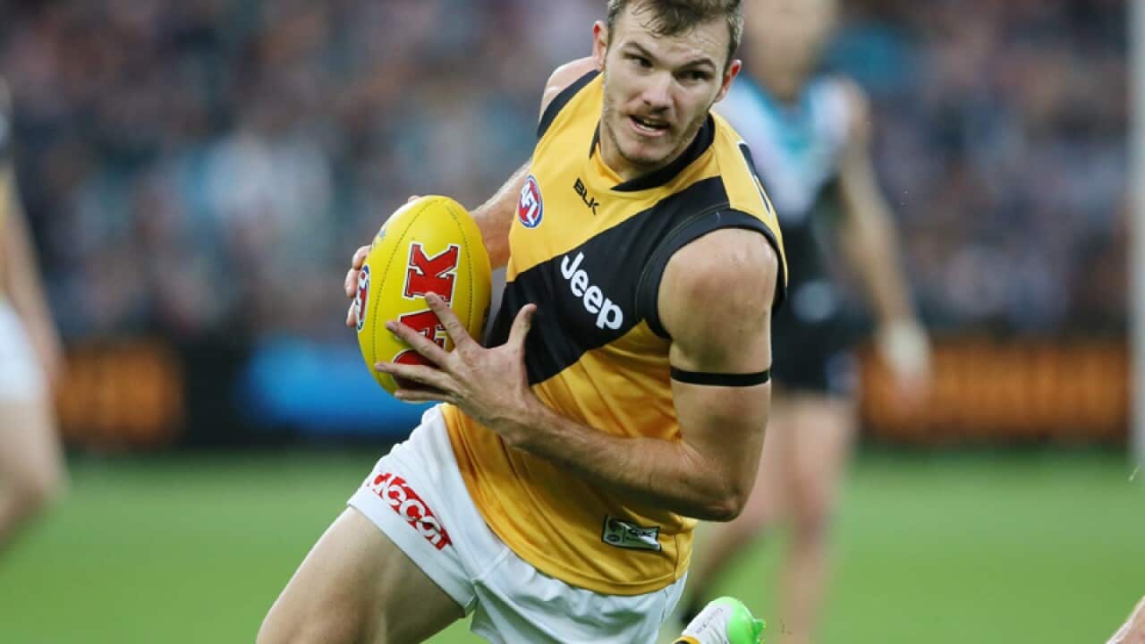 Kamdyn McIntosh of the Tigers.