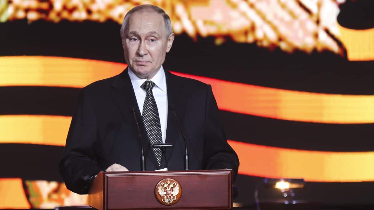 A man delivers a speech.