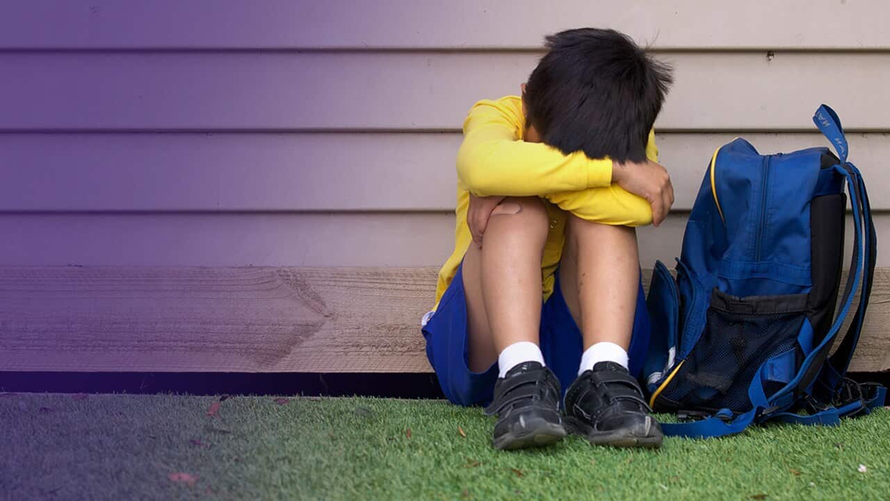 Child with his head down