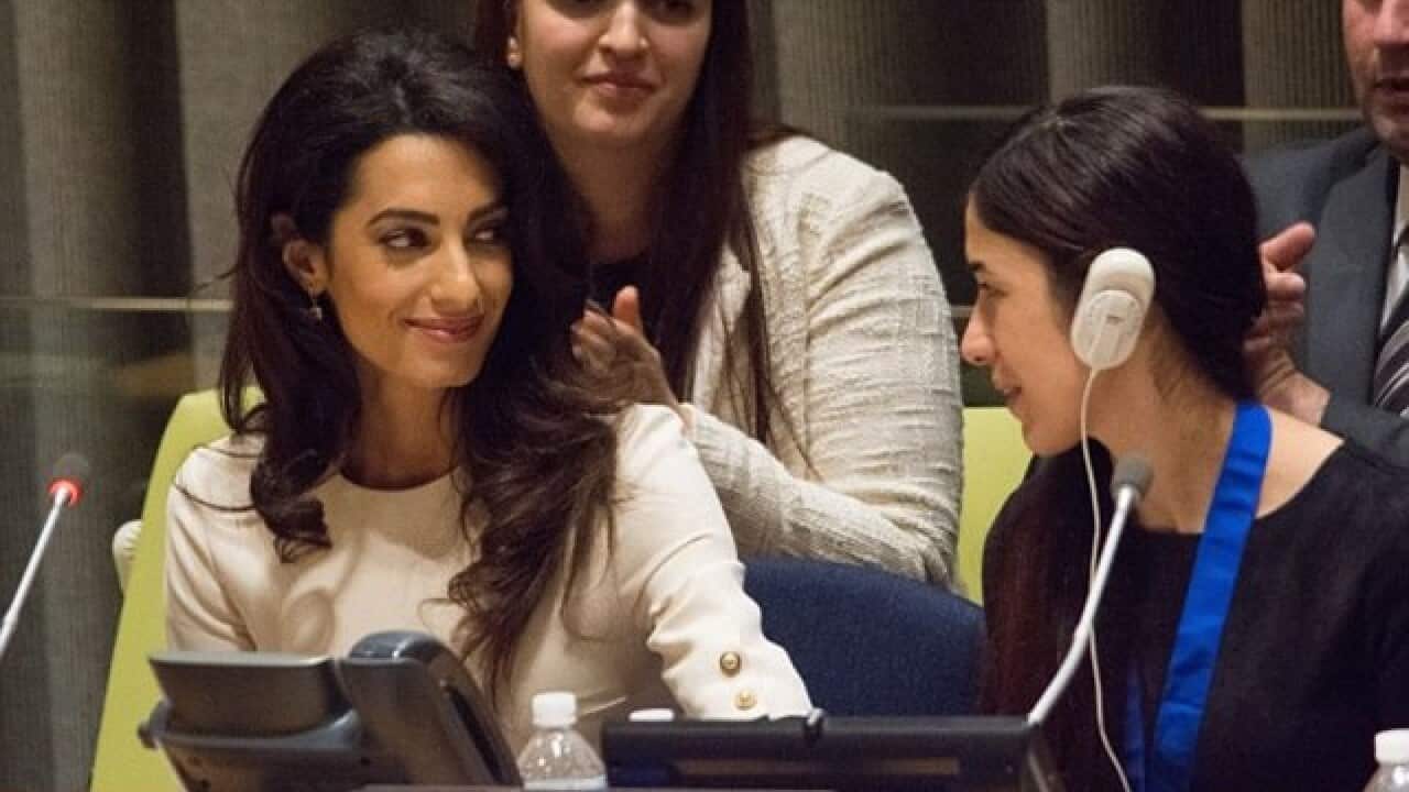 Julie Bishop meets Amal Clooney at United Nations conference