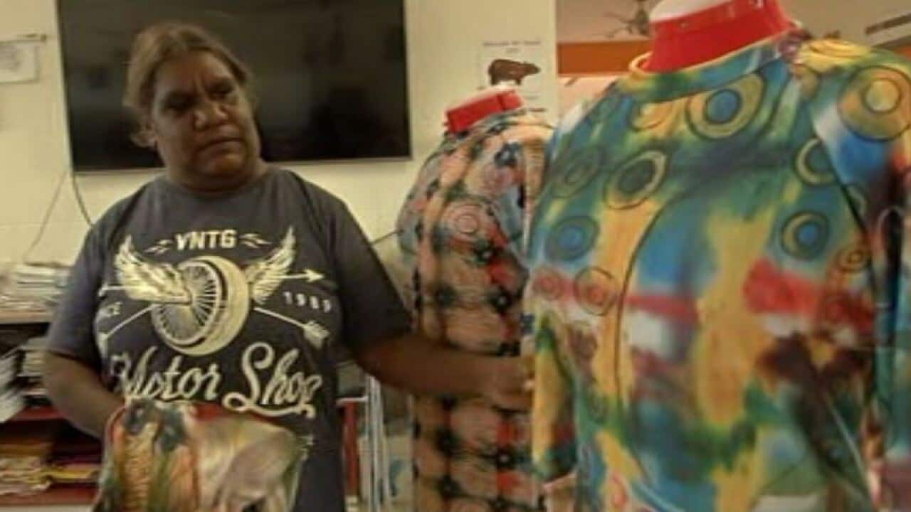 Some of the designs have been printed on fabric and made into clothes.