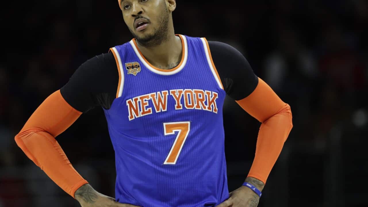 New York Knicks' Carmelo Anthony