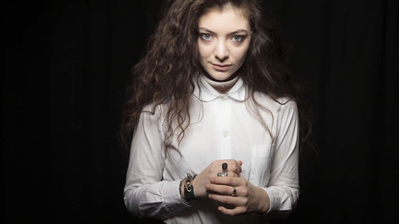 Lorde performs "Royals" at the 56th annual Grammy Awards