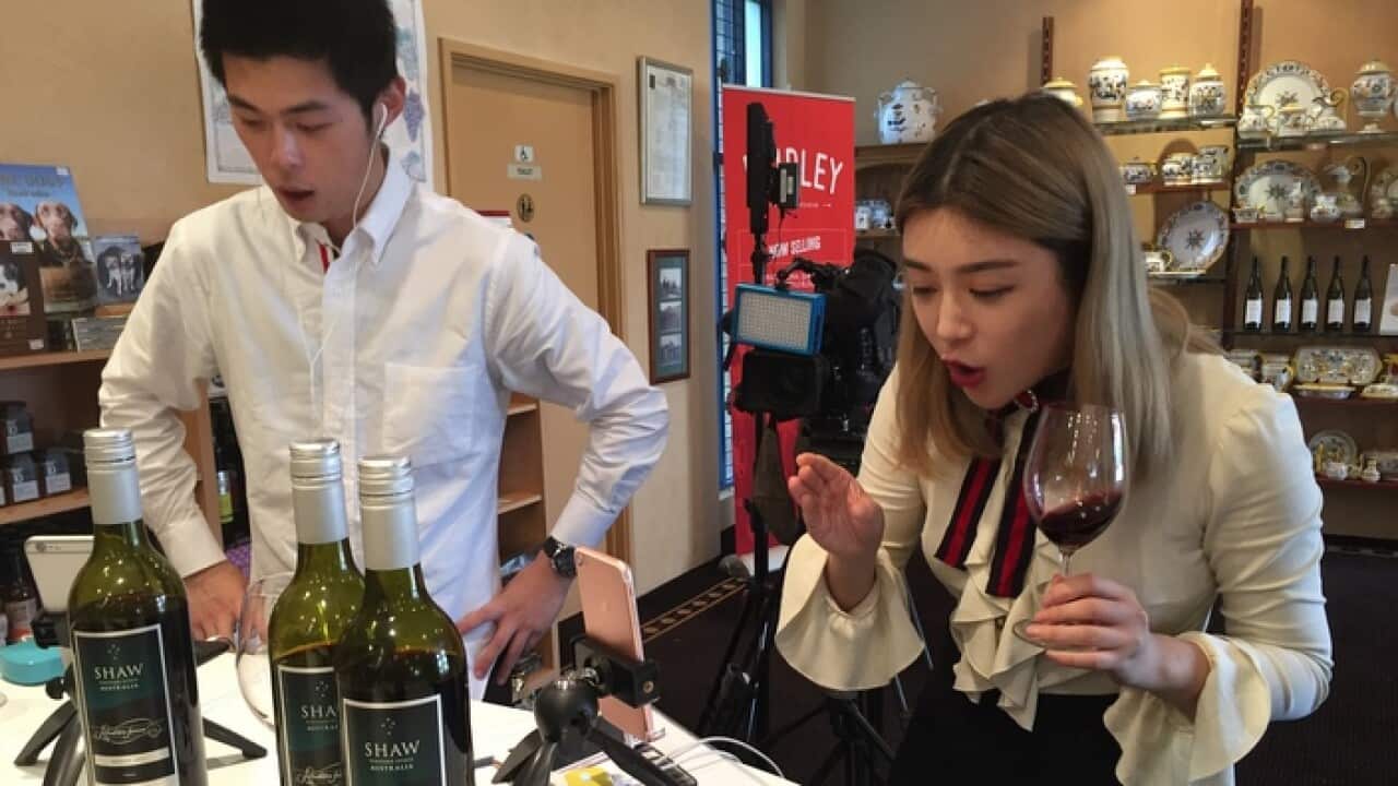 More than 30,000 people in China are watching the livestream from Tian Shuang's smartphone.