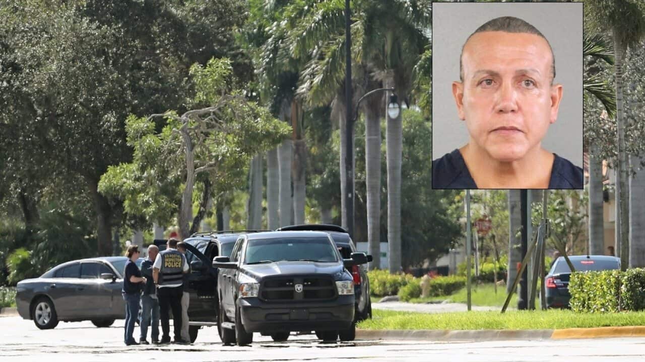 A multi-agency taskforce at the AutoZone store on in Plantation where Cesar Sayoc, 56, was arrested.