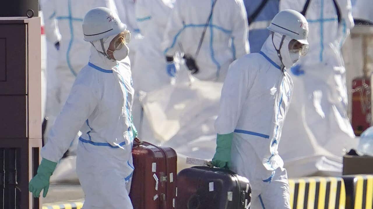 At least two Australians have tested positive for coronavirus on board the cruise ship.