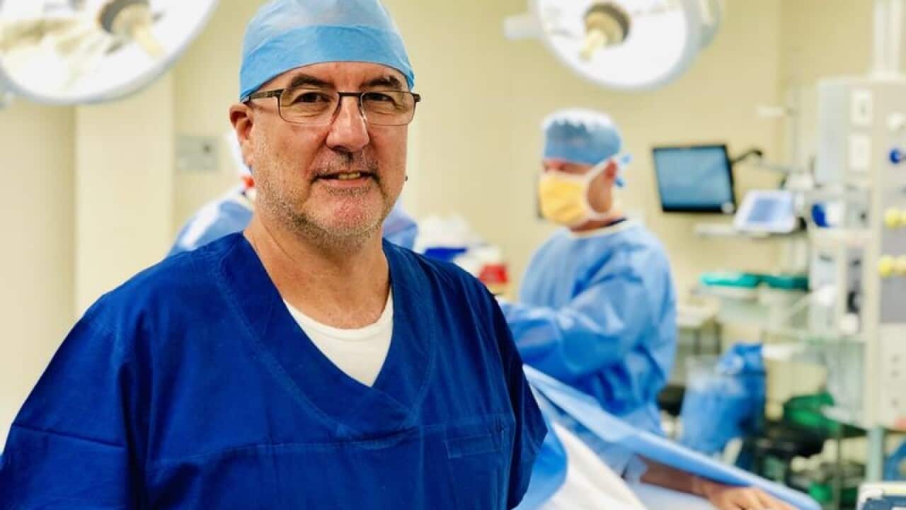 A scan with implanted electrodes implanted to stimulate the brain