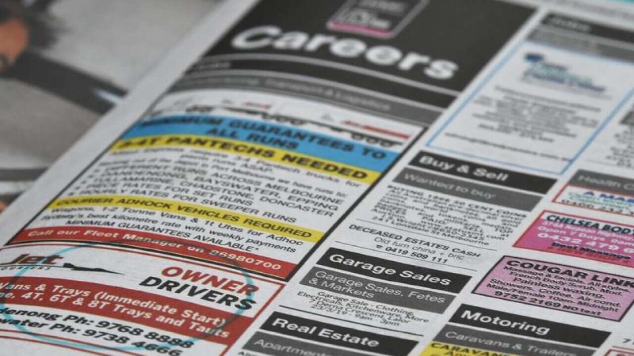 Classifieds job section