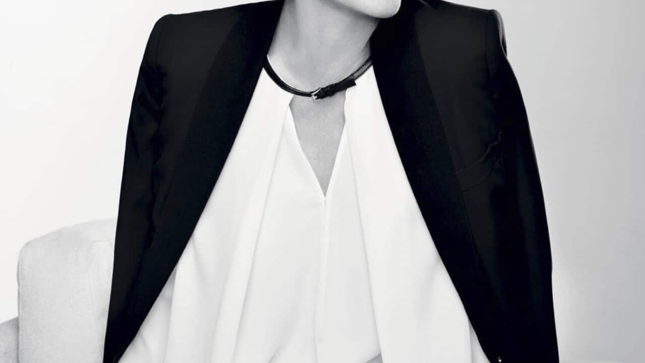 Julie Bishop's portrait in Harper's Bazaar magazine.
