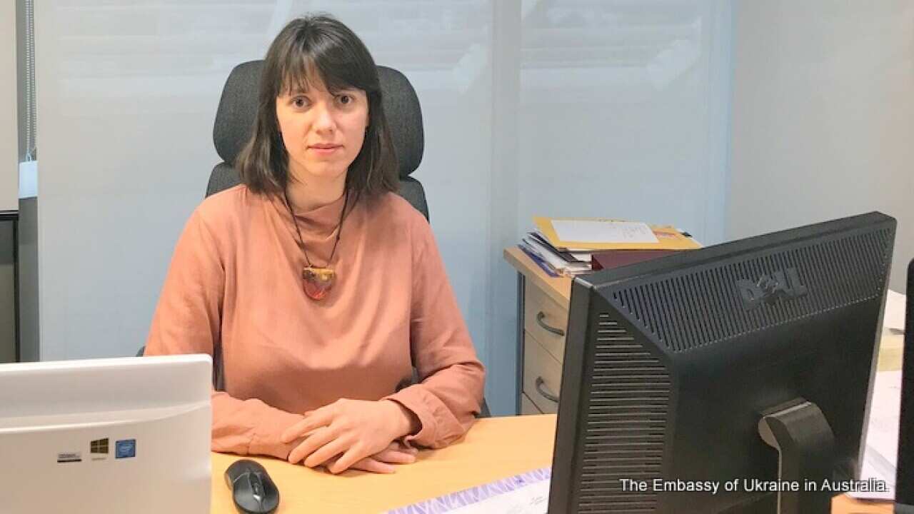 Chargé d'Affaires Miss Halyna Yusypiuk, First Secretary of the Embassy of Ukraine in Australia.