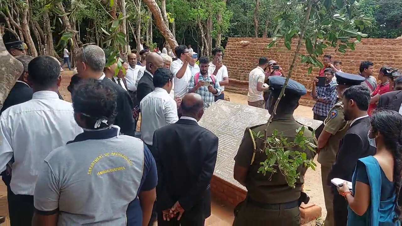 Public protest erection of Buddhist Viharas in the North of Sri Lanka