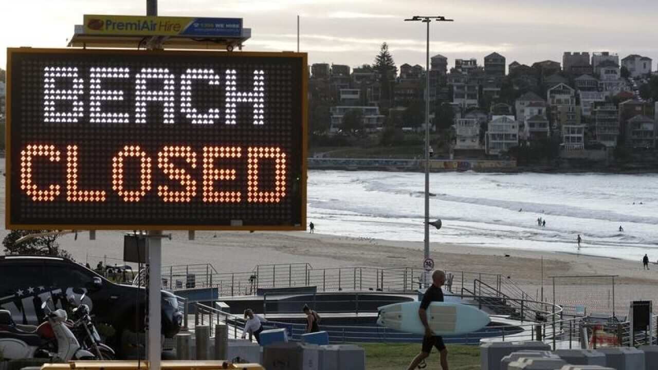 A sign at Bondi Beach