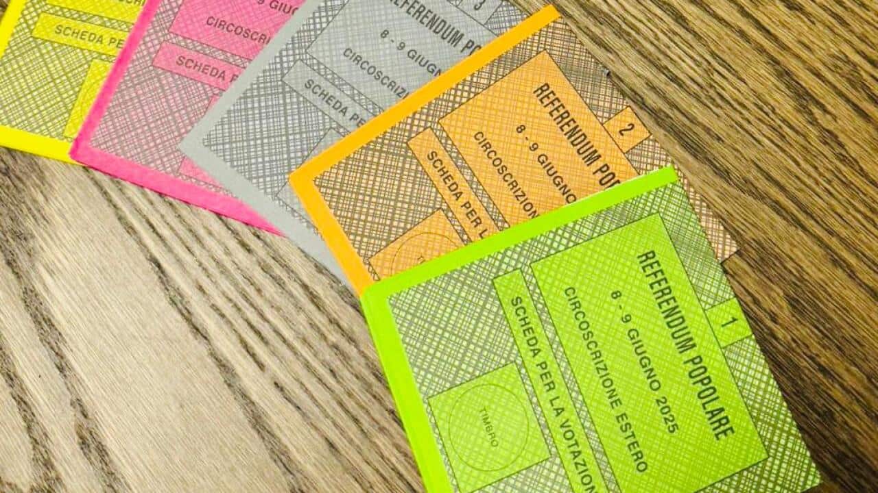 5 ballots for the Italian referendums on June 8 and 9 2025