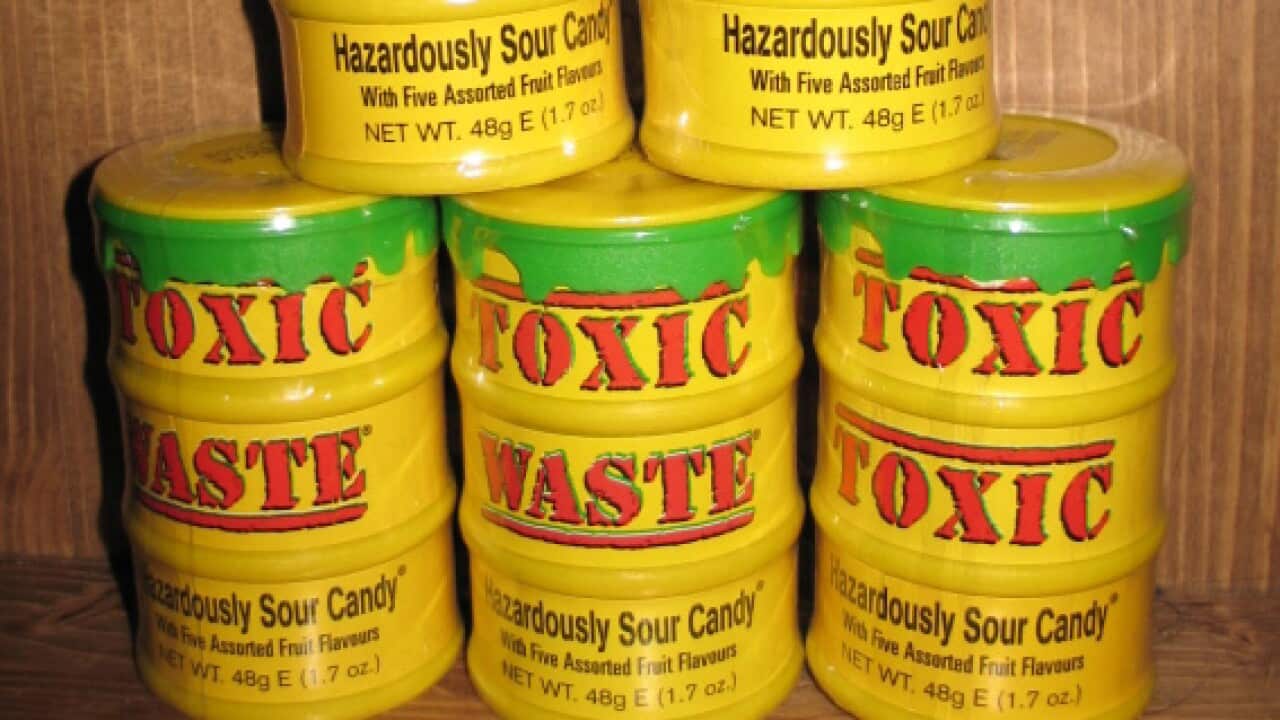 Sour candies Toxic Waste 