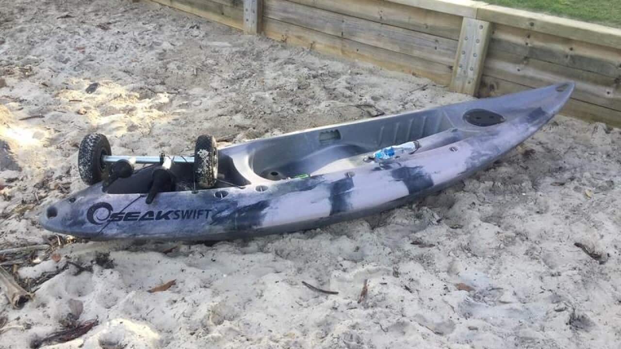 Found kayak belonging to missing man Chris Dicker
