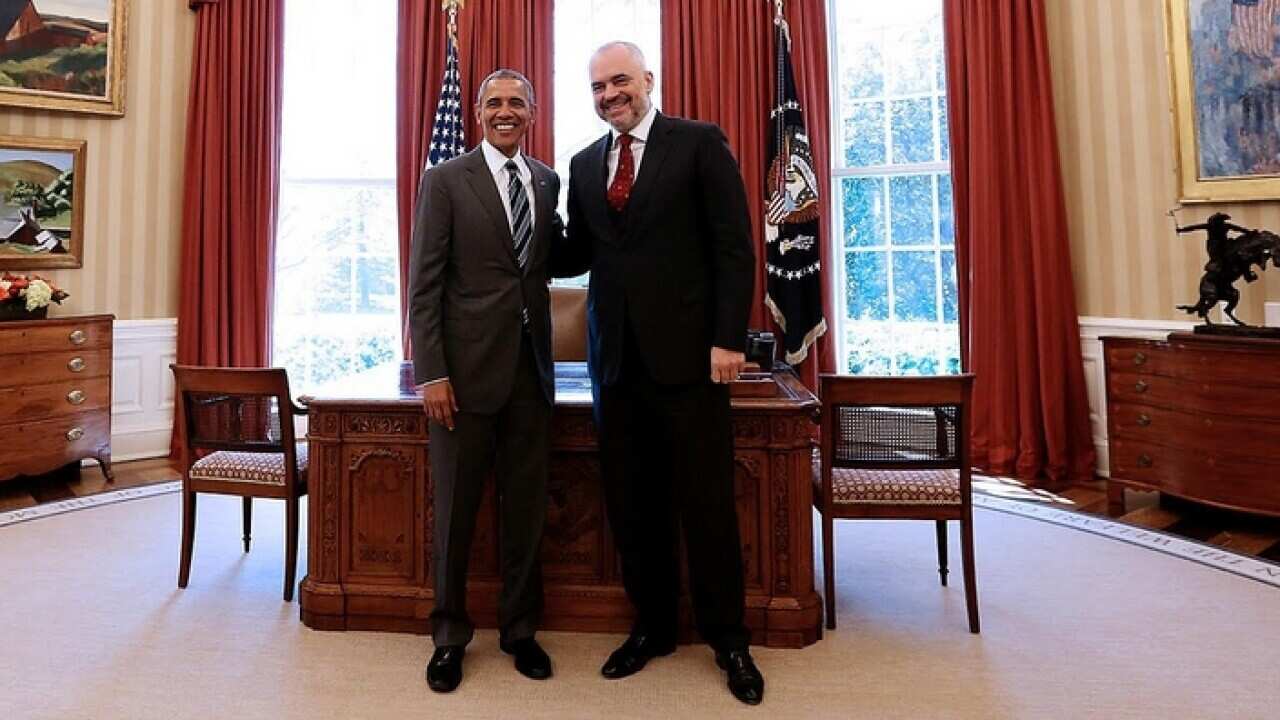 Albanian PM Edi Rama meets US President Barack Obama in Wash