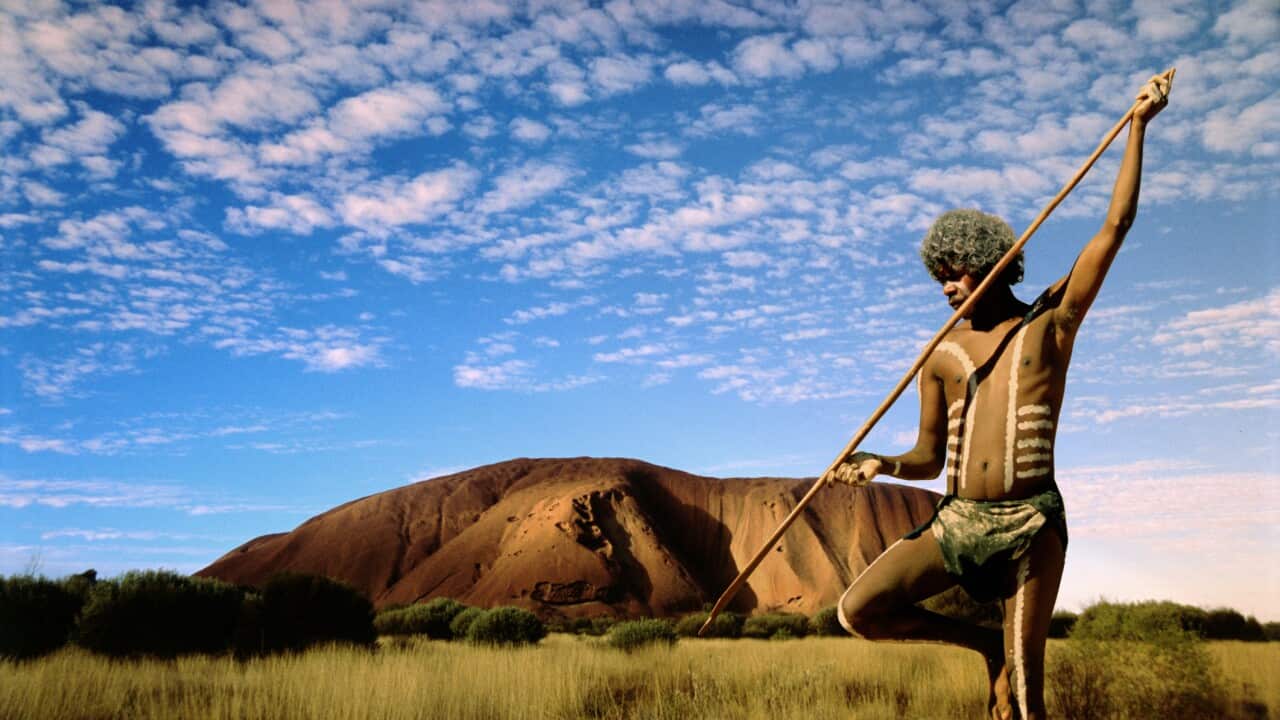Aboriginal in outback.