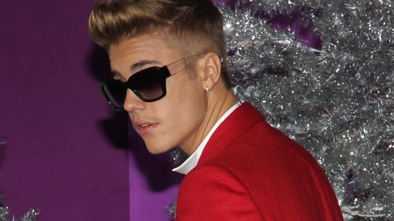 Pop star Justin Bieber