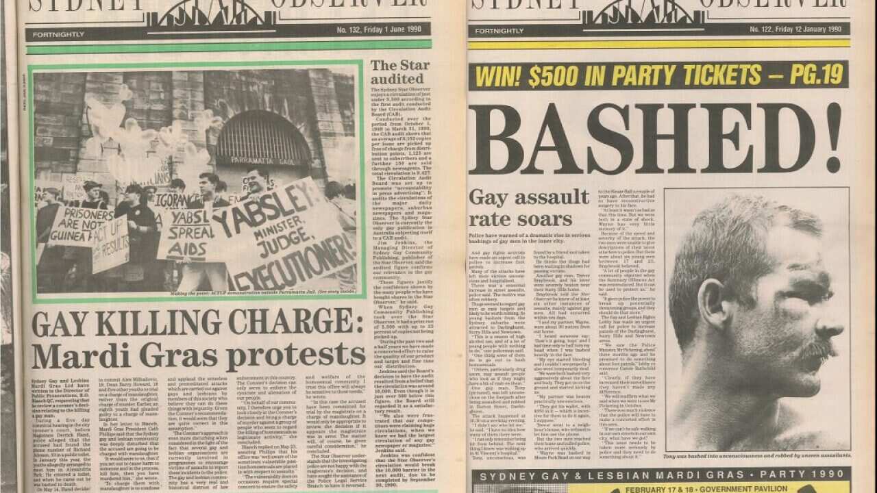 Gay Bashing in Sydney last century (picture may be subjected to copyright)