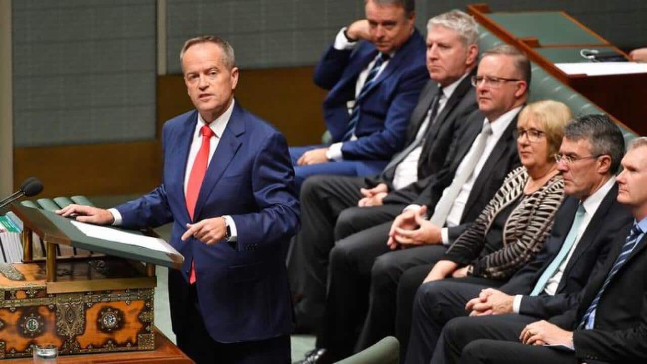Opposition leader Bill Shorten delivers the 2017 Budget reply speech.