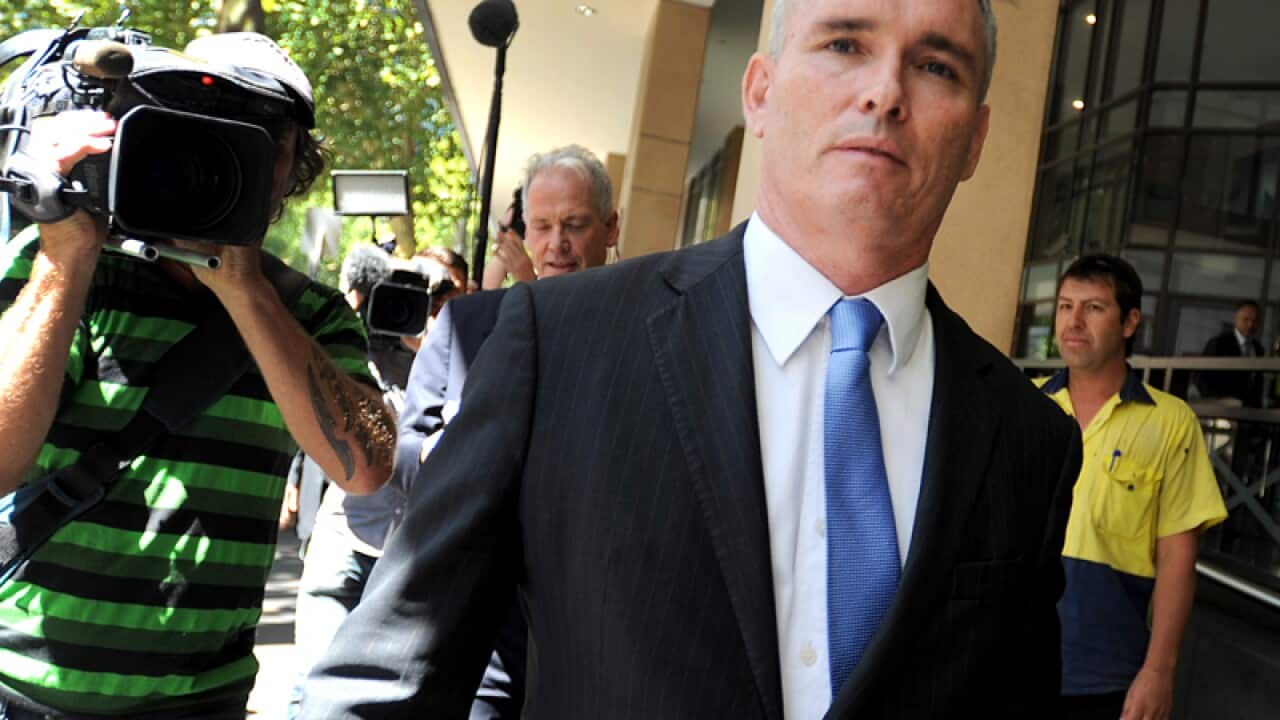 Former MP Craig Thomson leaves the Melbourne Magistrate's courts