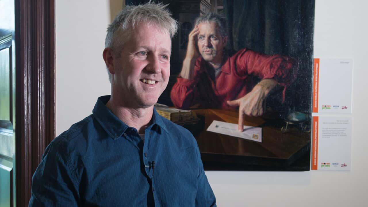 Melbourne artist Warren Crossett.