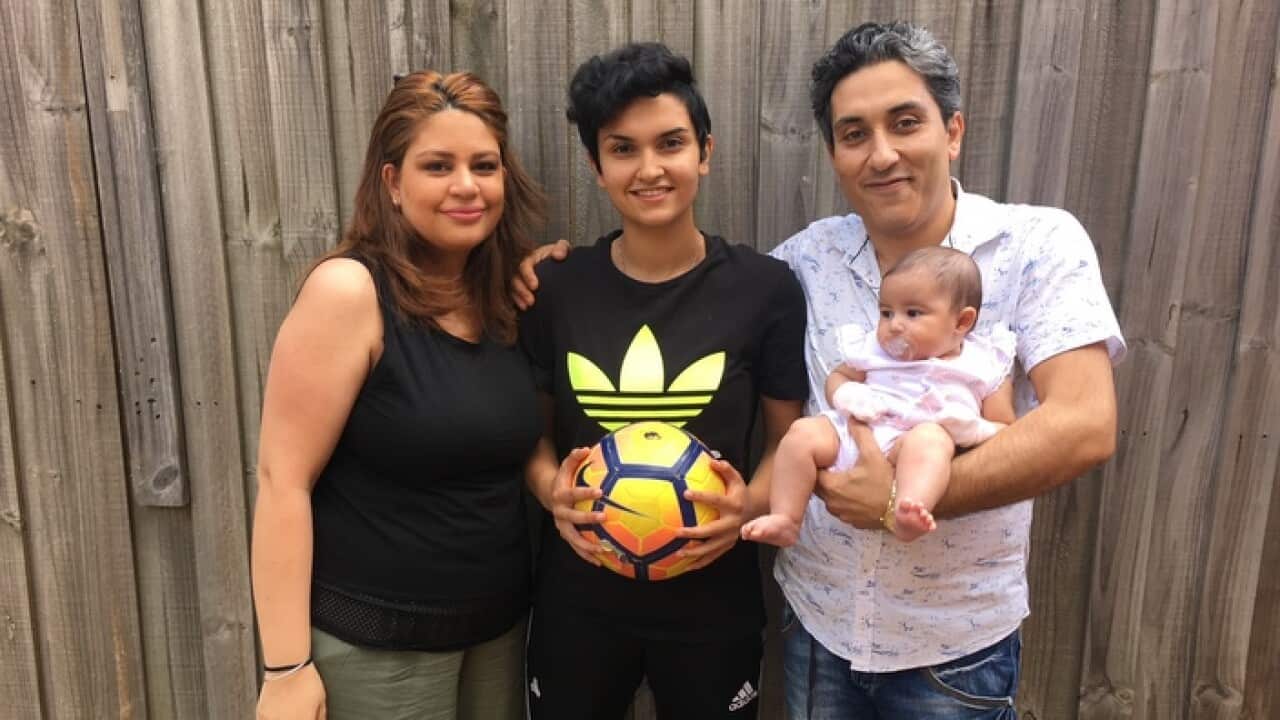 Melika Dolatabadi and family