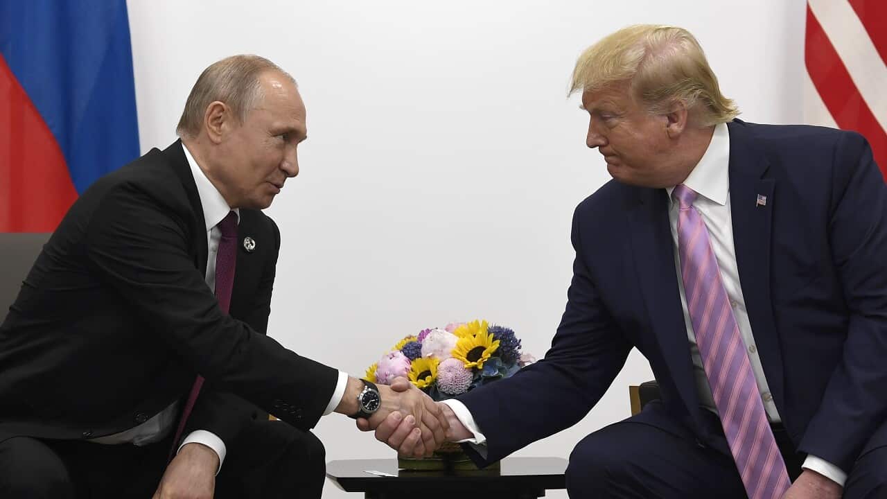 Donald Trump and Vladimir Putin on Friday.