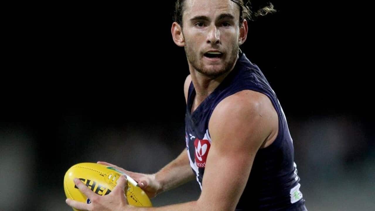 Connor Blakely of the Dockers.