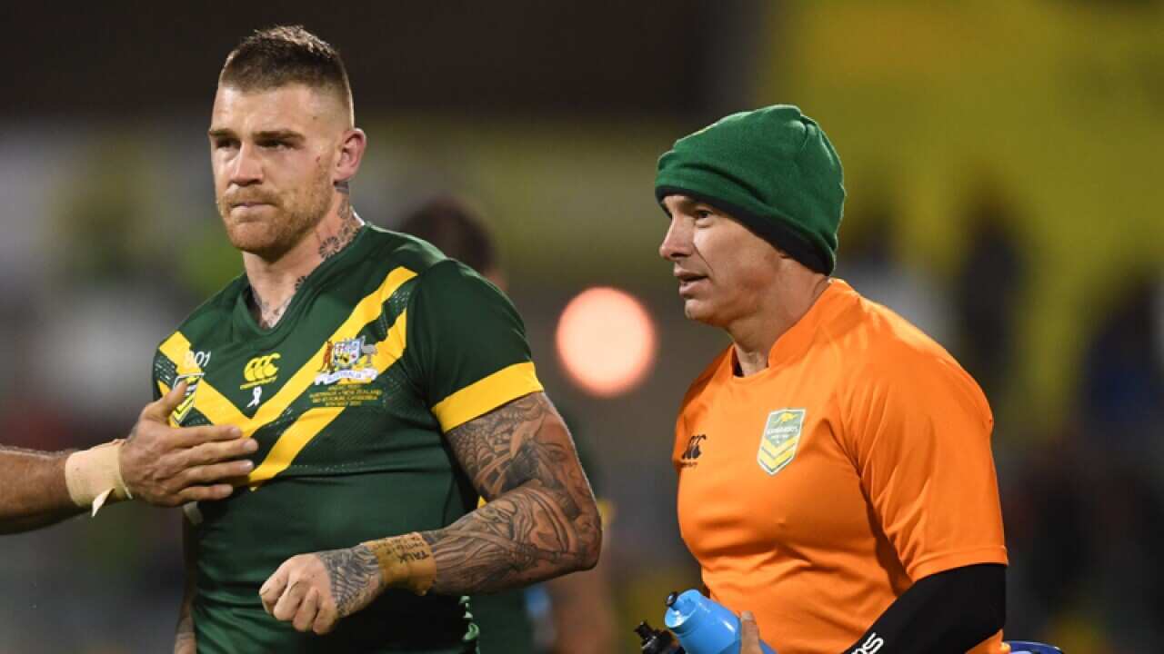 Josh Dugan of the Kangaroos