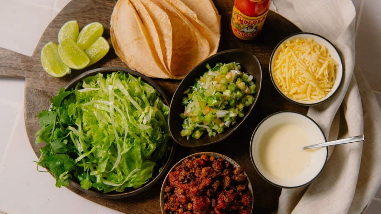 Beef & chorizo tacos