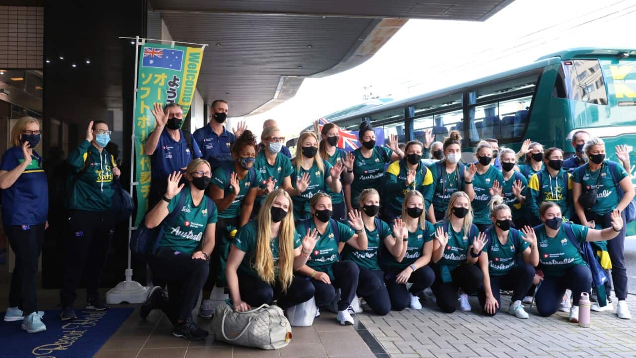 They are the first group of Olympic athletes to arrive in Japan for the Tokyo Olympics.