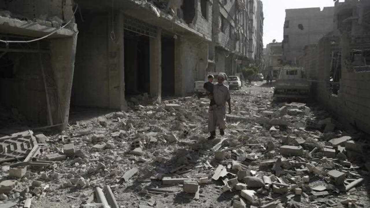 The destruction caused in Eastern Ghouta.
