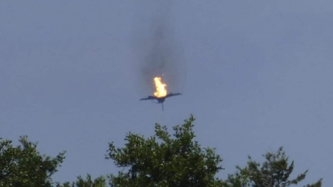 A fighter jet crashes in Germany