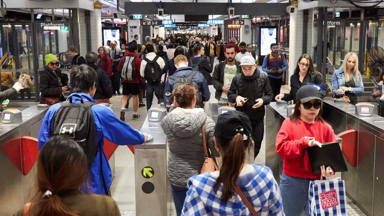 Sydney commuters